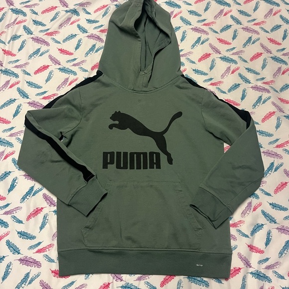 PUMA Green Hoodie Sweater - Picture 1 of 5